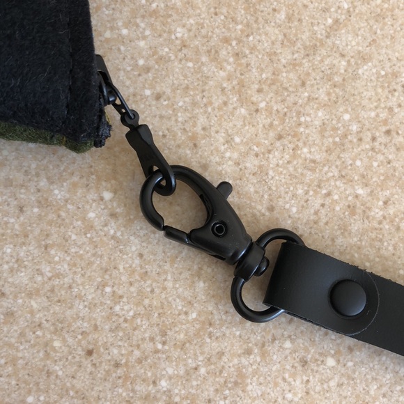 NWT Heidi Taschen merino felt zippered wallet leather handle pouch - Picture 4 of 16